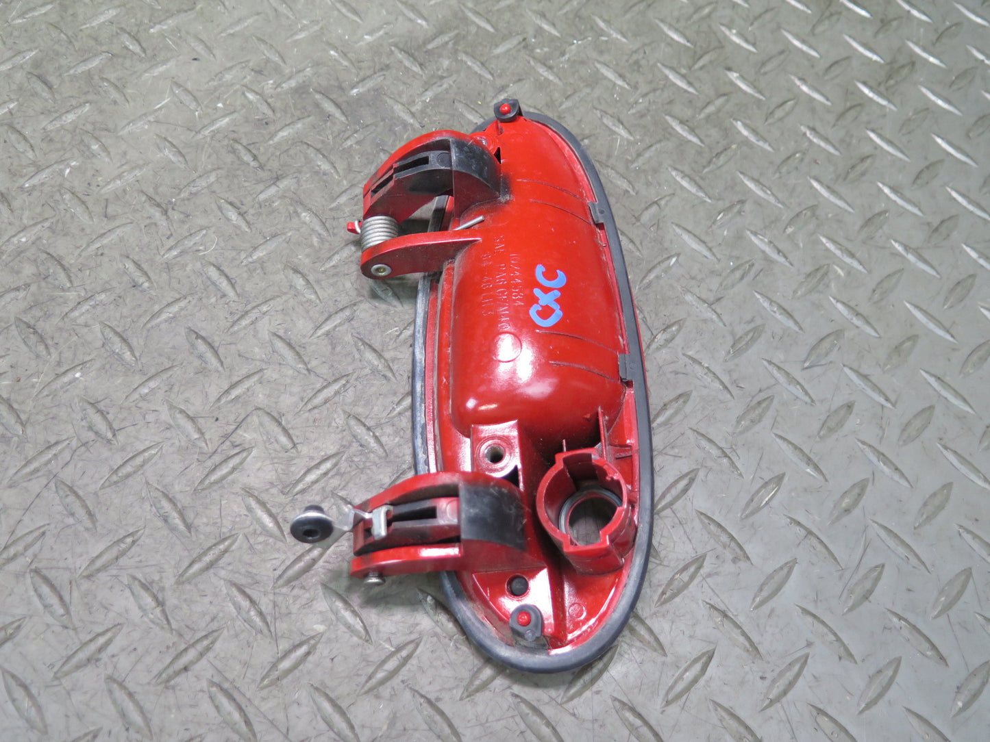 97-04 Chevrolet Corvette C5 Set of 2 Left & Right Door Exterior Handle RED OEM