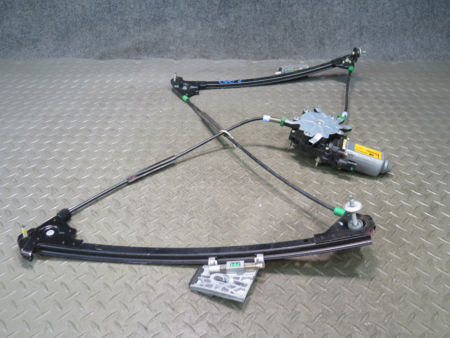 97-04 Chevrolet Corvette C5 Left Door Window Regulator w Motor 10408035 OEM