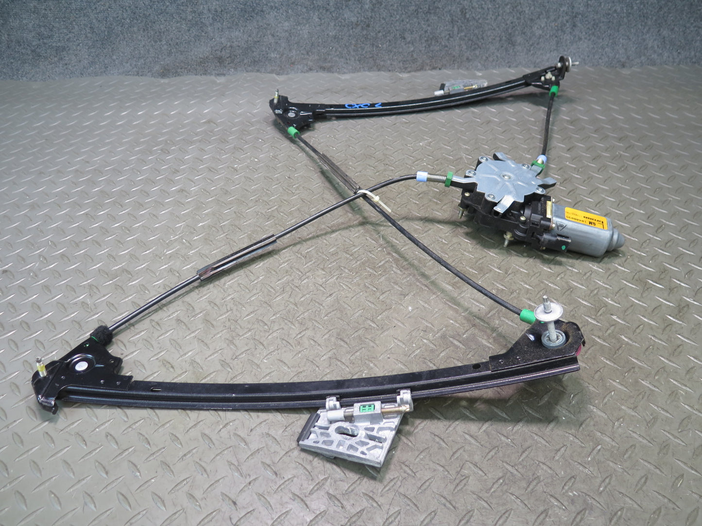 97-04 Chevrolet Corvette C5 Left Door Window Regulator w Motor 10408035 OEM