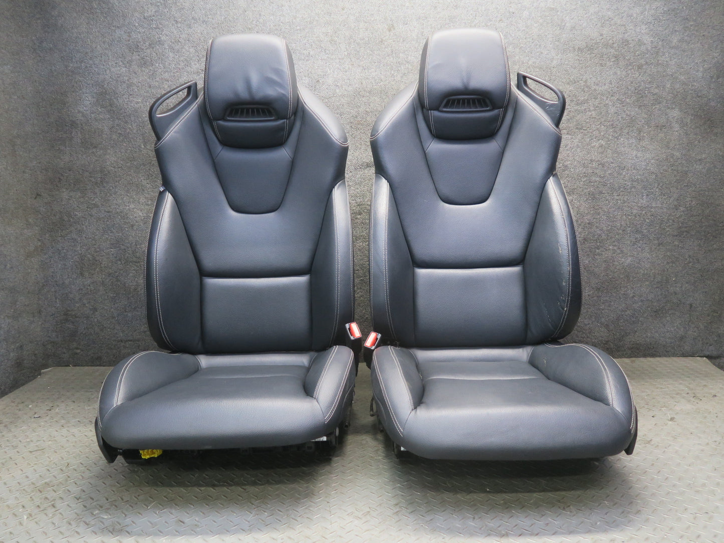 2012-2016 Mercedes R172 SLK Front Left & Right Side Leather Seat Black Set of 2