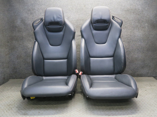 2012-2016 Mercedes R172 SLK Front Left & Right Side Leather Seat Black Set of 2