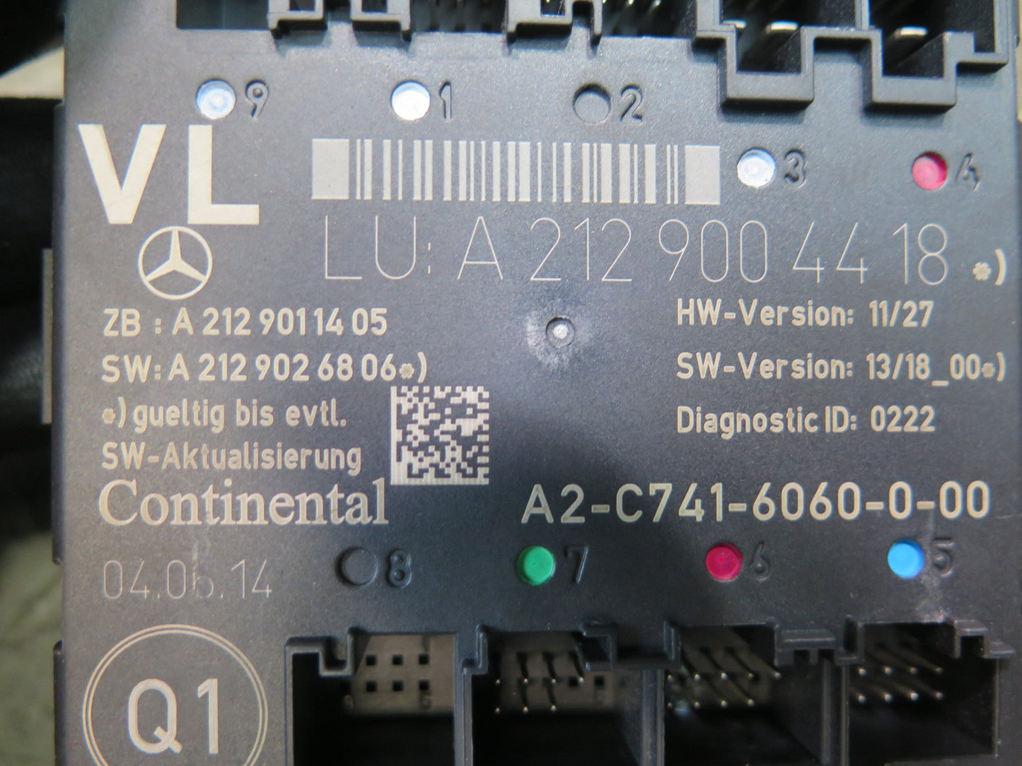 2012-2016 Mercedes R172 SLK Front Left Driver Side Door Control Module Unit