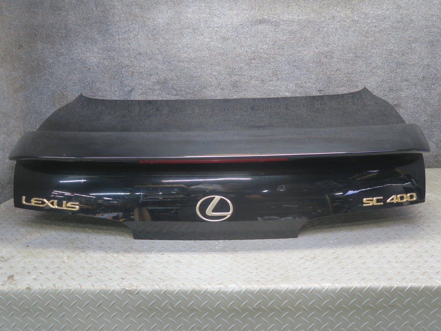 97-00 Lexus UZZ30L SC400 SC300 Rear Trunk Deck Lid w Spoiler Black Onyx OEM