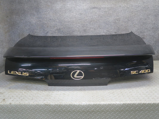 97-00 Lexus UZZ30L SC400 SC300 Rear Trunk Deck Lid w Spoiler Black Onyx OEM