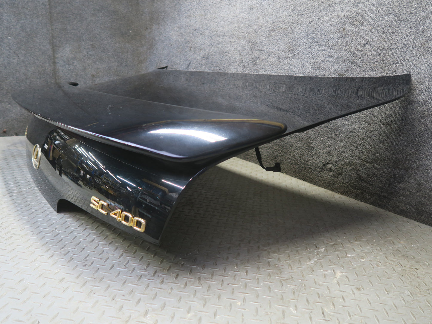 97-00 Lexus UZZ30L SC400 SC300 Rear Trunk Deck Lid w Spoiler Black Onyx OEM