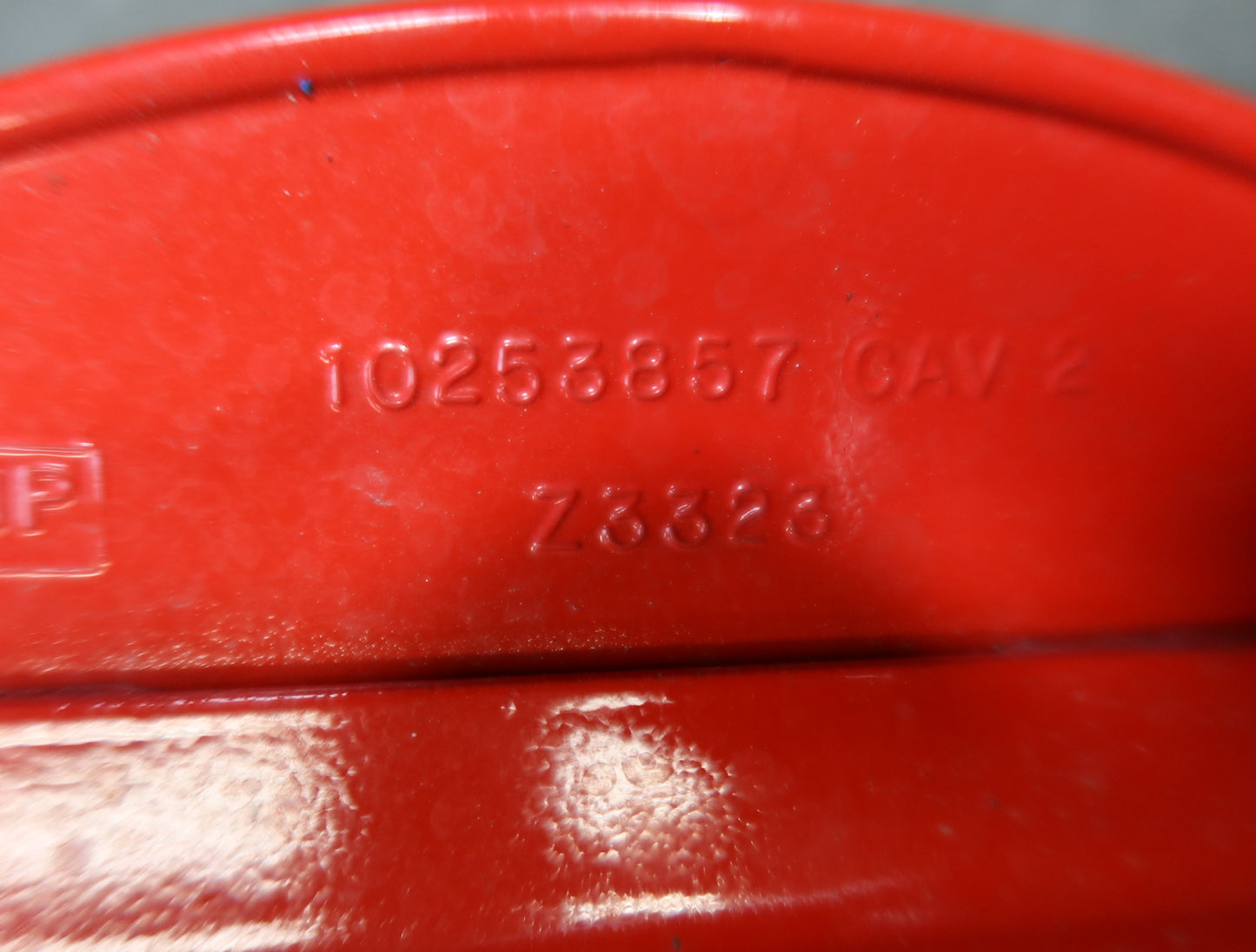 97-04 Chevrolet Corvette C5 Fuel Tank Filler Door Lid Cover 10253857 RED OEM