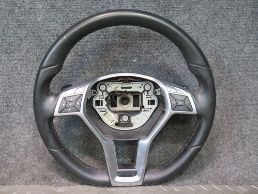 2012-2016 Mercedes R172 SLK AMG Sport Steering W/ Paddle Shifter Leather Black