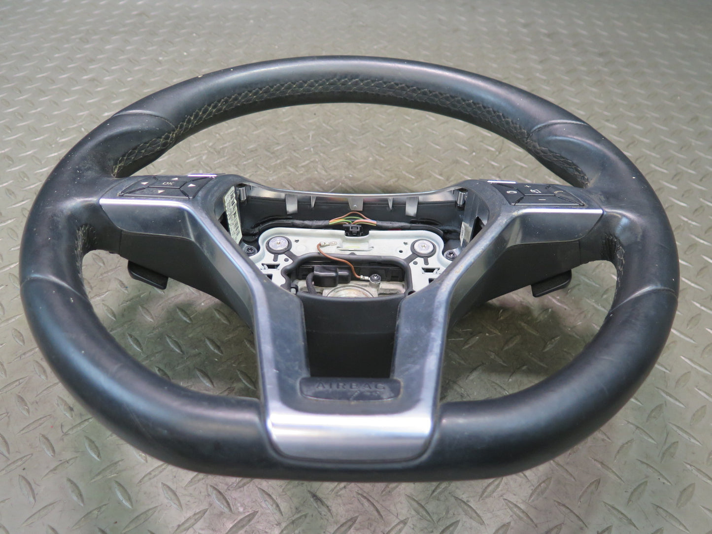 2012-2016 Mercedes R172 SLK AMG Sport Steering W/ Paddle Shifter Leather Black