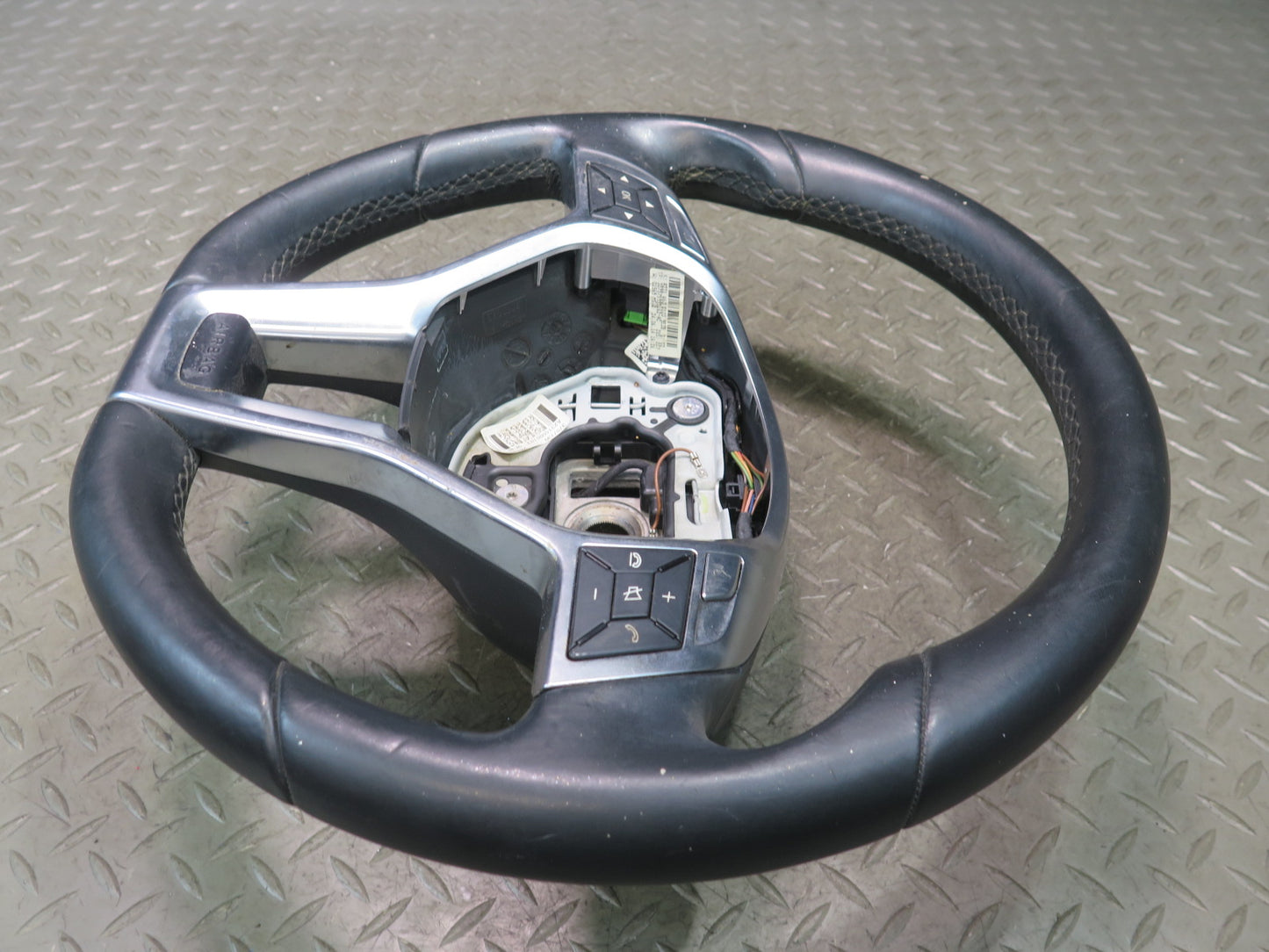 2012-2016 Mercedes R172 SLK AMG Sport Steering W/ Paddle Shifter Leather Black