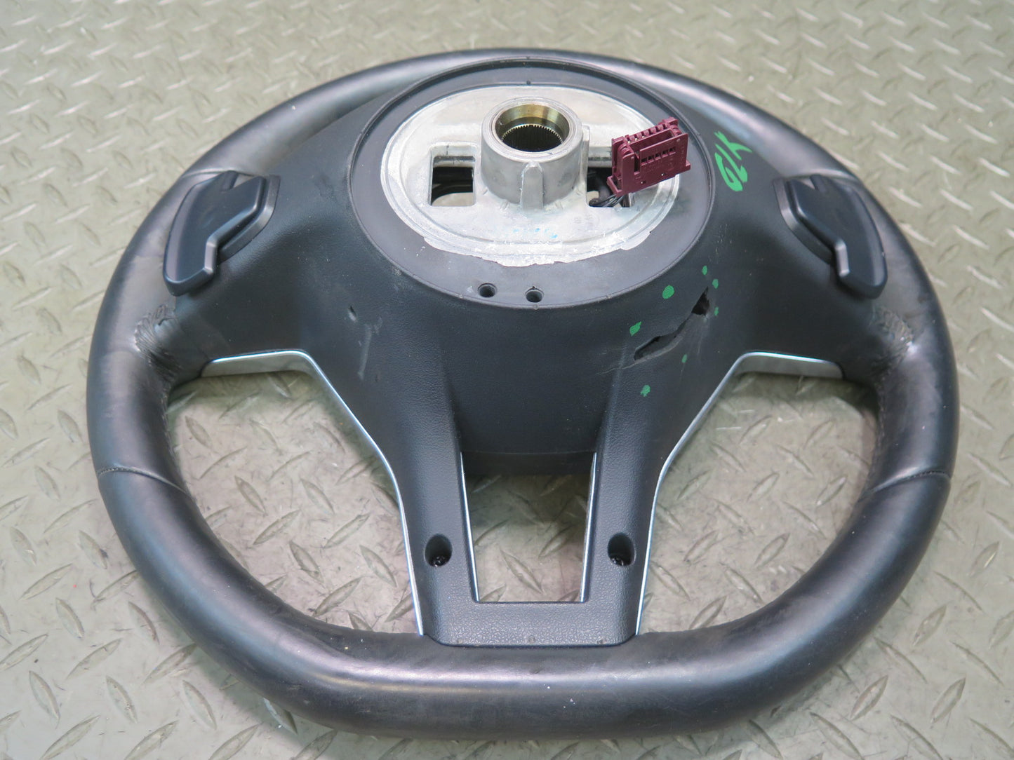 2012-2016 Mercedes R172 SLK AMG Sport Steering W/ Paddle Shifter Leather Black