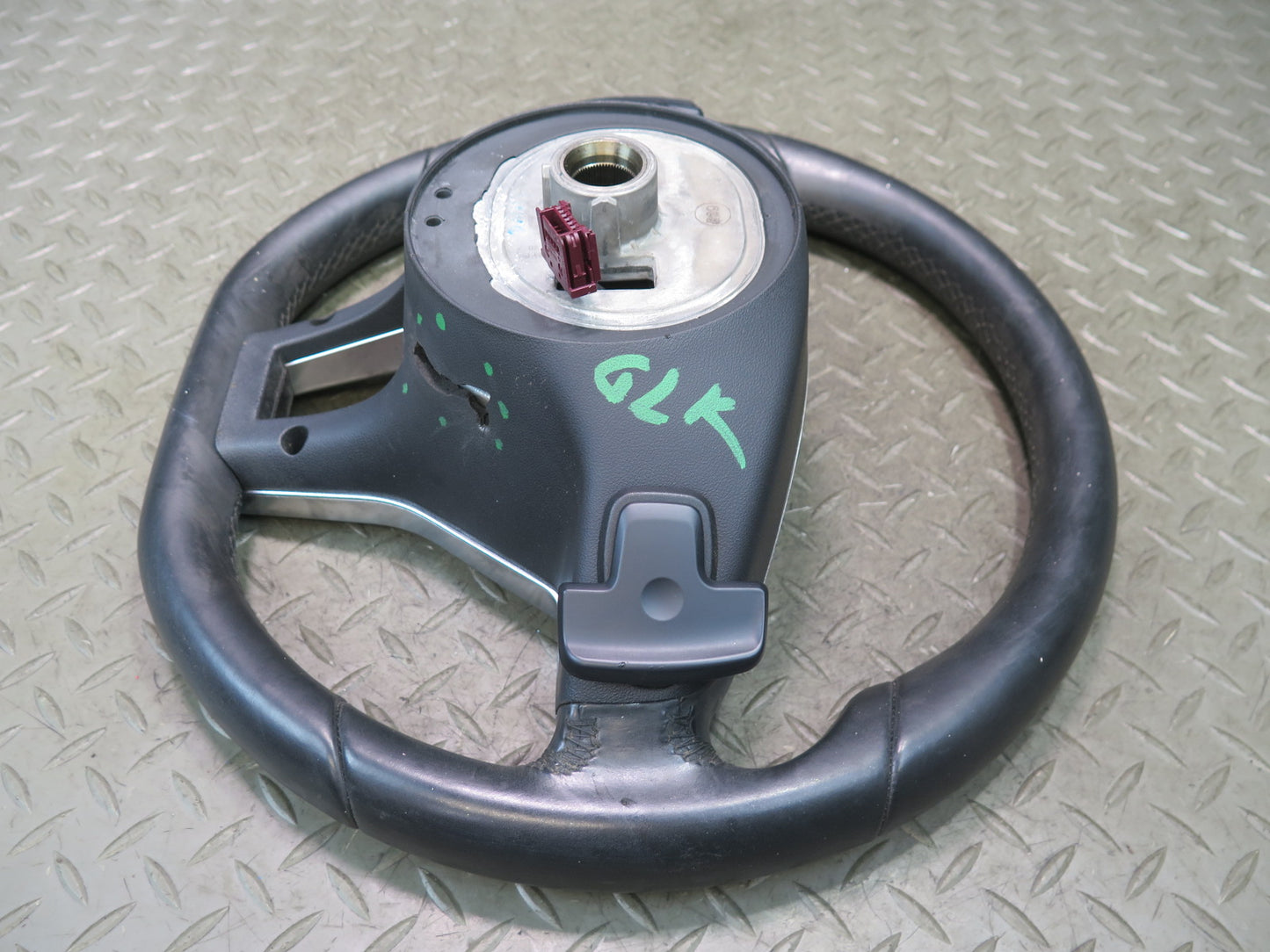 2012-2016 Mercedes R172 SLK AMG Sport Steering W/ Paddle Shifter Leather Black