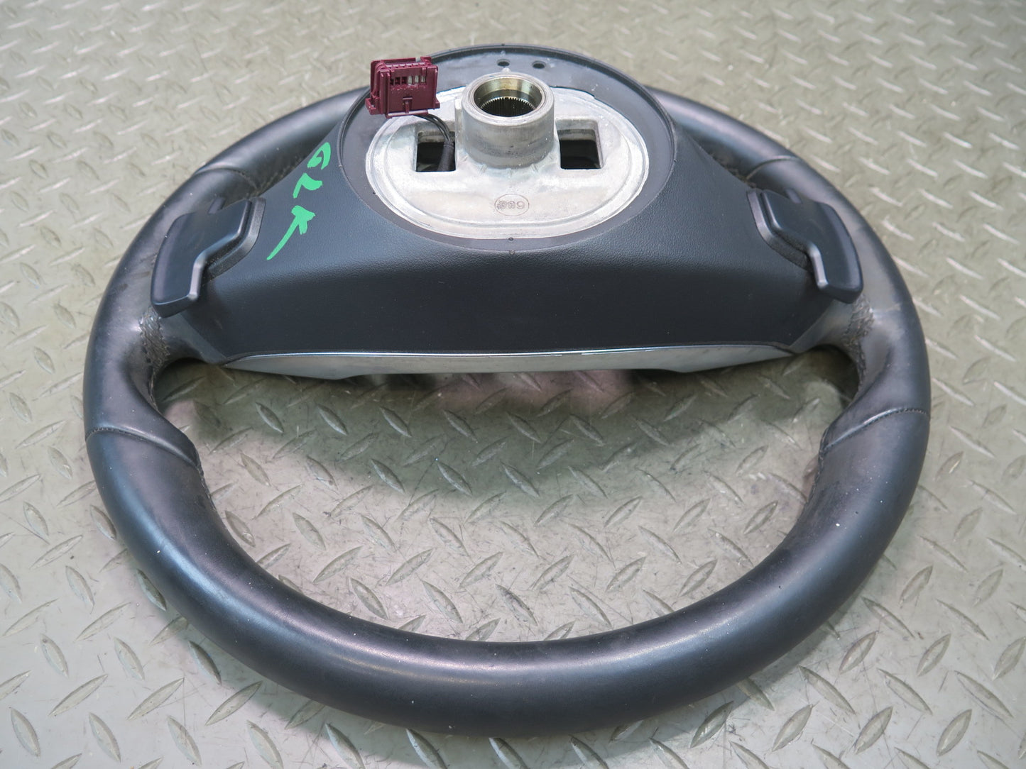 2012-2016 Mercedes R172 SLK AMG Sport Steering W/ Paddle Shifter Leather Black