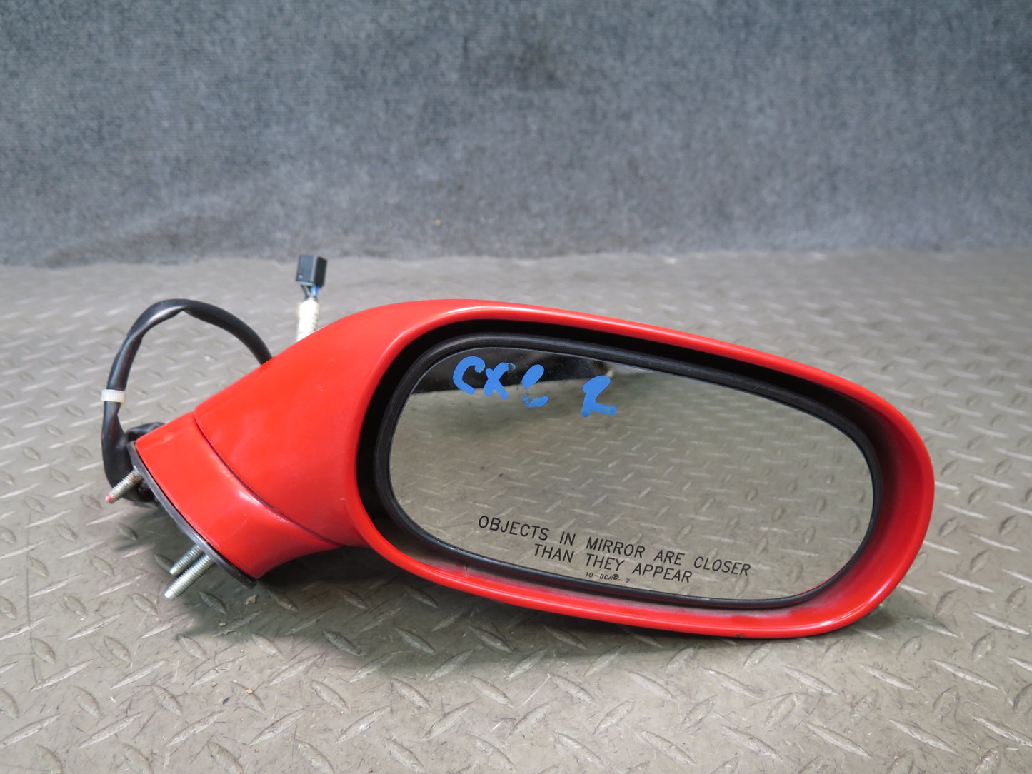 97-04 Chevrolet Corvette C5 Right Exterior Heated Side View Mirror Torch RED OEM