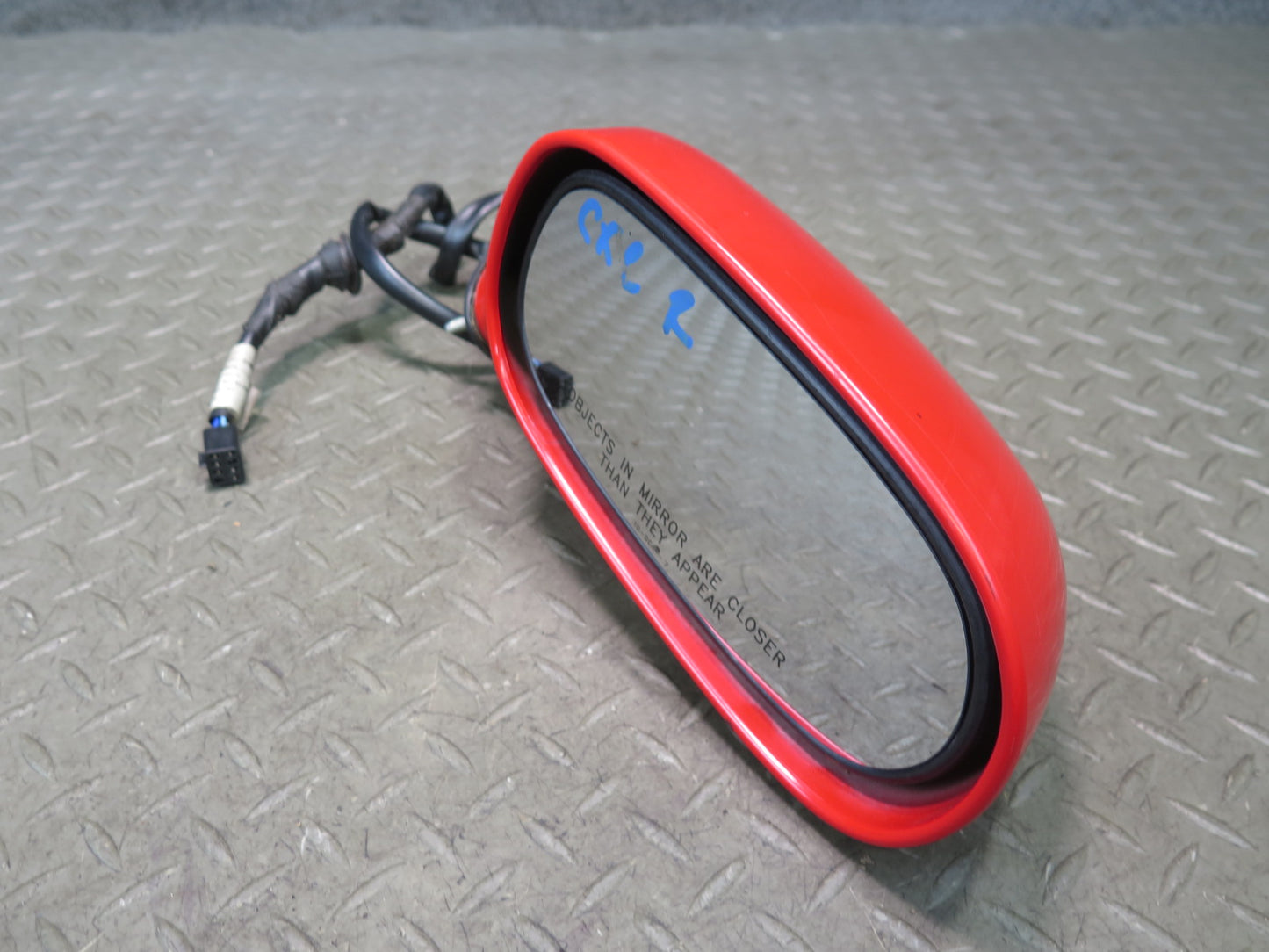 97-04 Chevrolet Corvette C5 Right Exterior Heated Side View Mirror Torch RED OEM