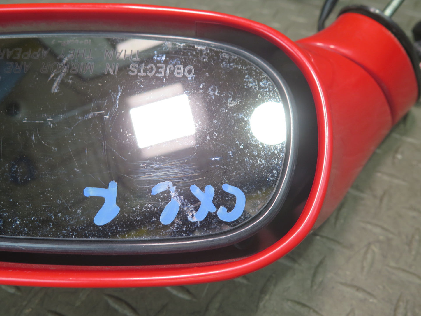 97-04 Chevrolet Corvette C5 Right Exterior Heated Side View Mirror Torch RED OEM