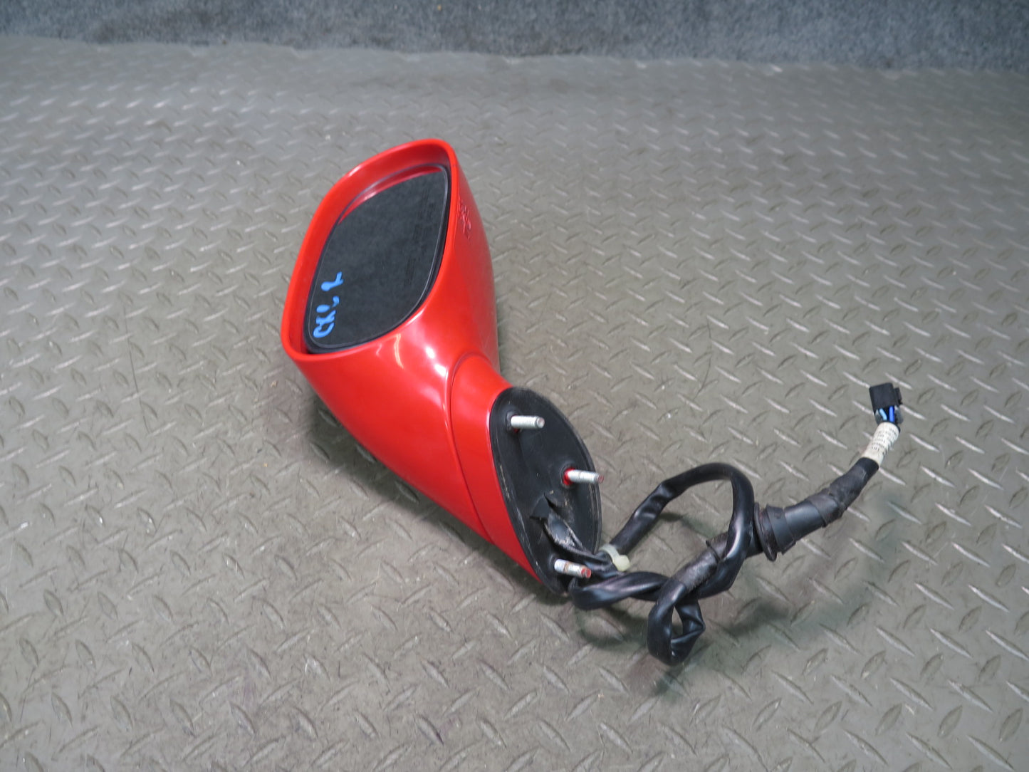 97-04 Chevrolet Corvette C5 Right Exterior Heated Side View Mirror Torch RED OEM