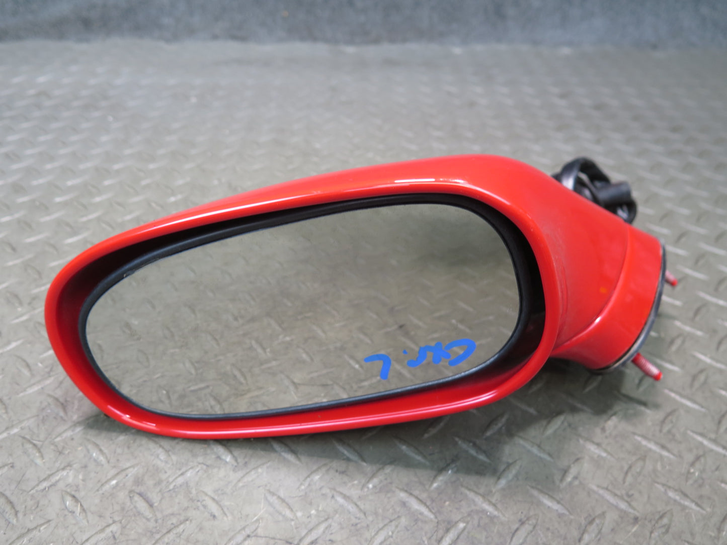97-04 Chevrolet Corvette C5 Left Exterior Heated Side View Mirror Torch RED OEM