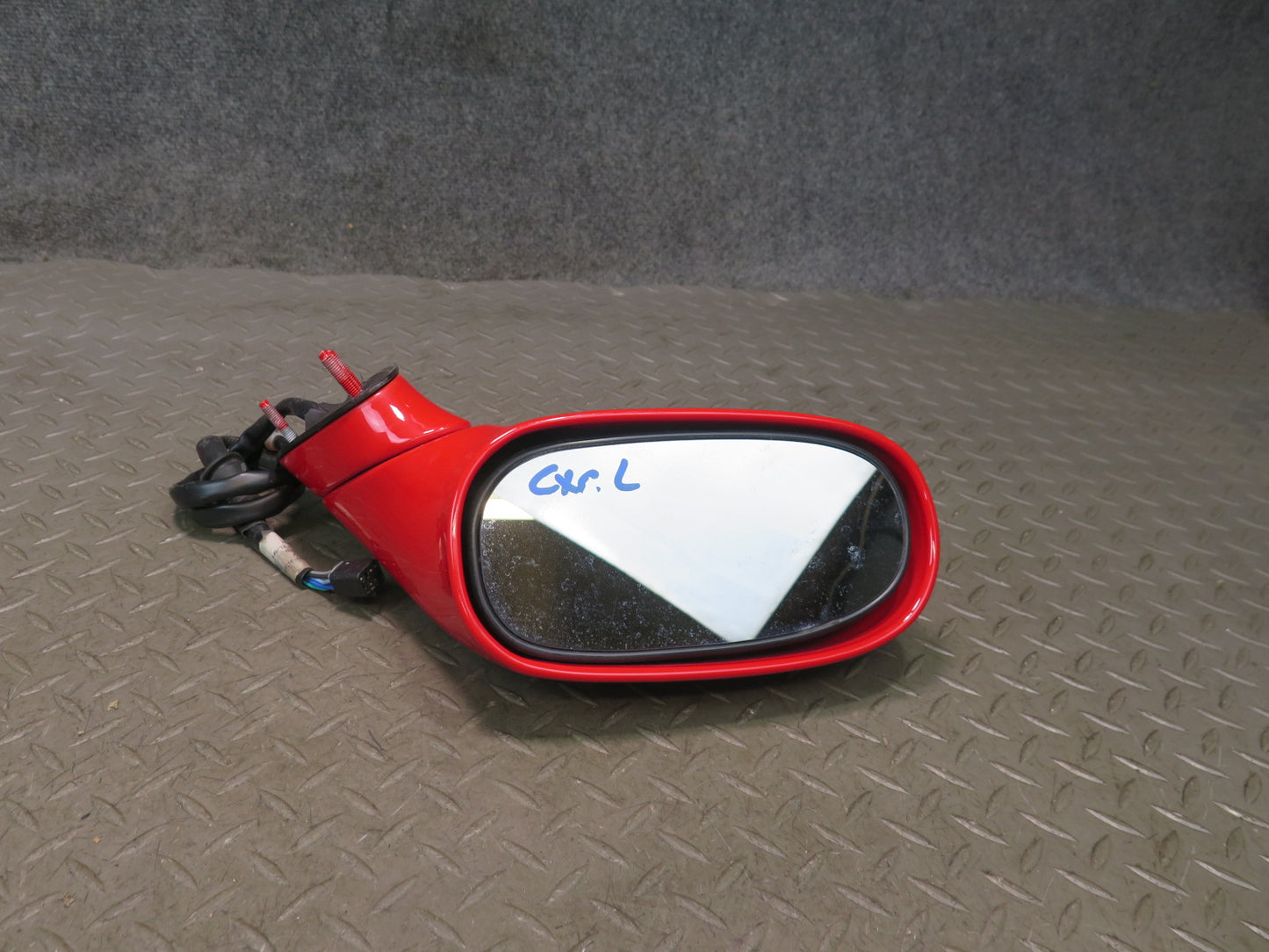 97-04 Chevrolet Corvette C5 Left Exterior Heated Side View Mirror Torch RED OEM