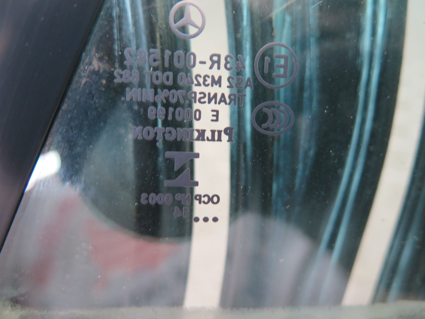 2012-2020 Mercedes R172 SLK SLC Right Pass Side Rear Window Glass W/ Regulator
