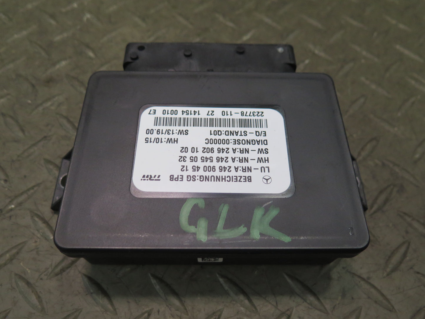 2012-2016 Mercedes R172 SLK Parking Brake Assist Control Module Unit A2469004512
