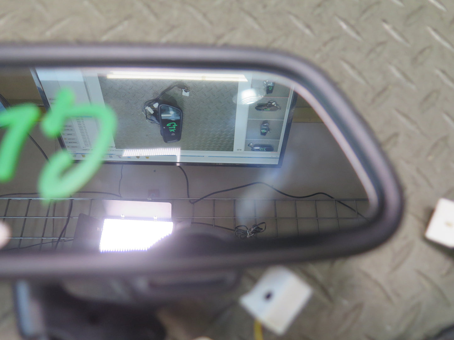 12-20 Mercedes R172 SLK SLC Interior Rear View Auto Dim Homelink Mirror Black