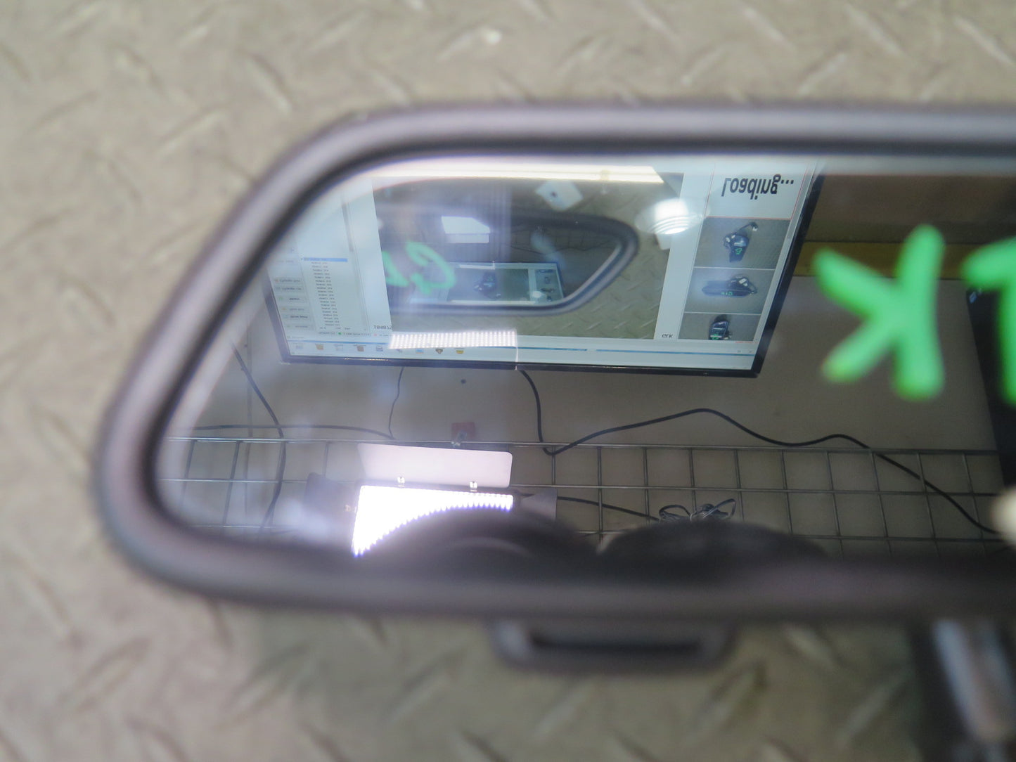 12-20 Mercedes R172 SLK SLC Interior Rear View Auto Dim Homelink Mirror Black