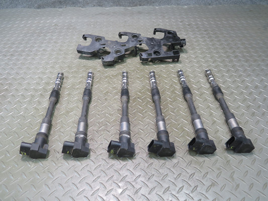 01-03 VW Eurovan T4 2.8L AXK Set of 6 Ignition Coil w Mount Bracket 136K OEM