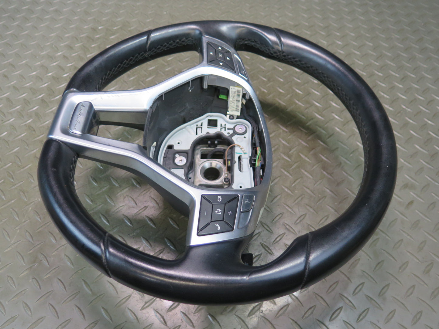 13-16 Mercedes R231 SL550 Sport Leather Steering Black w Controls & Paddles OEM