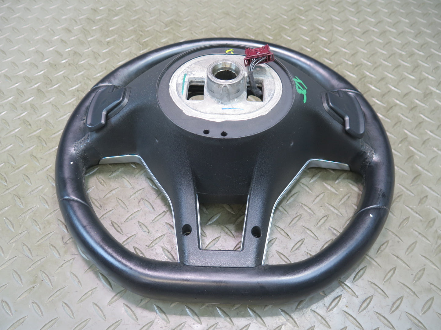 13-16 Mercedes R231 SL550 Sport Leather Steering Black w Controls & Paddles OEM