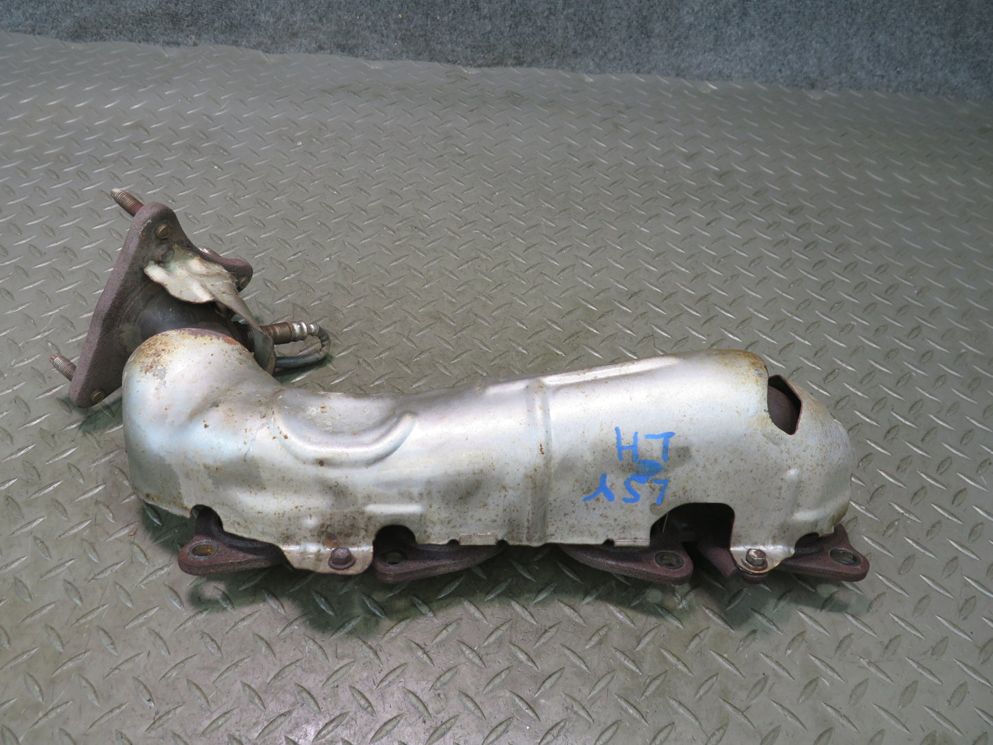 01-06 Lexus LS430 UCF30L 3UZFE Left Exhaust Manifold w Heat Shield OEM