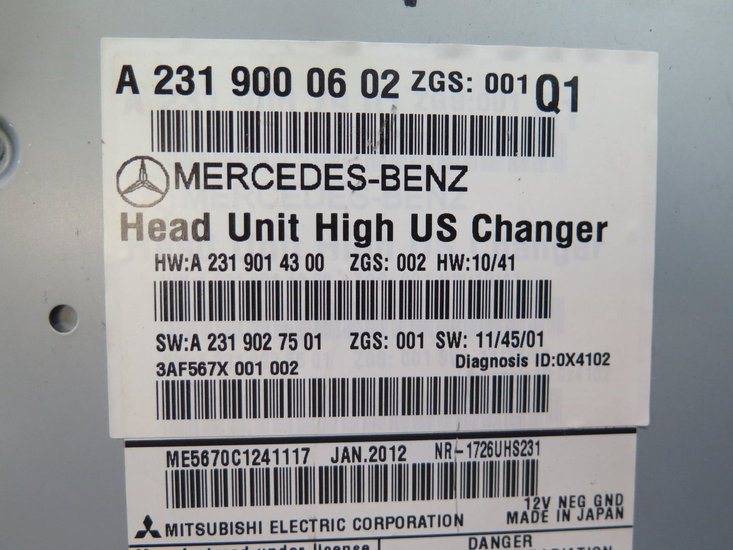 13-14 Mercedes R231 SL550 GPS Navi Radio CD Player Receiver Head Unit OEM