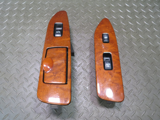 2003-2007 Lexus UZJ100L LX470 Front & Rear Right Door Window Switch Trim Set