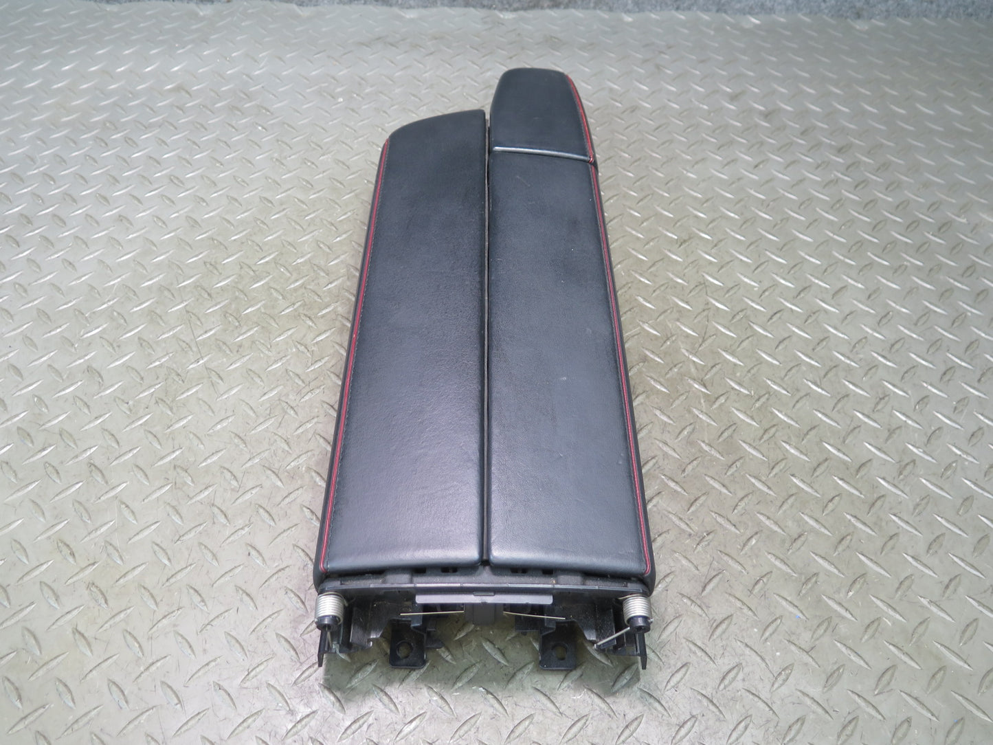 13-20 Mercedes R231 SL550 AMG Center Console Leather Armrest RED Stitching OEM