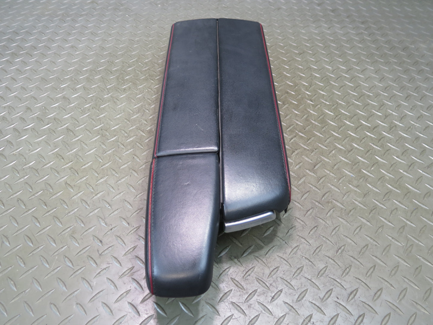 13-20 Mercedes R231 SL550 AMG Center Console Leather Armrest RED Stitching OEM