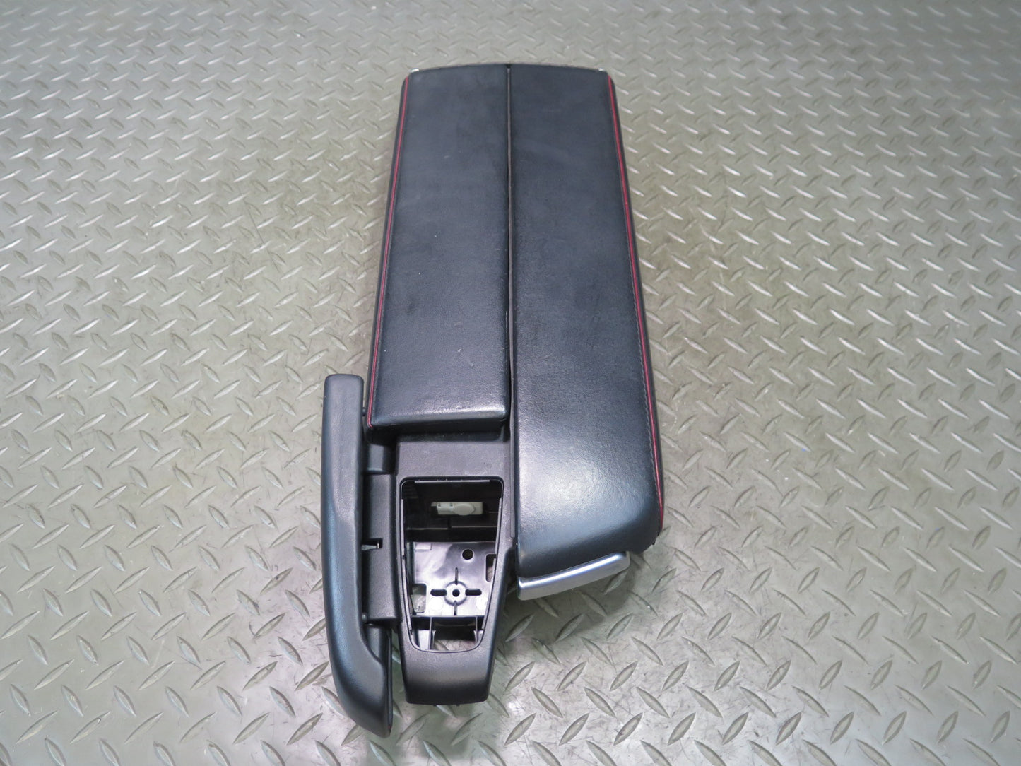 13-20 Mercedes R231 SL550 AMG Center Console Leather Armrest RED Stitching OEM