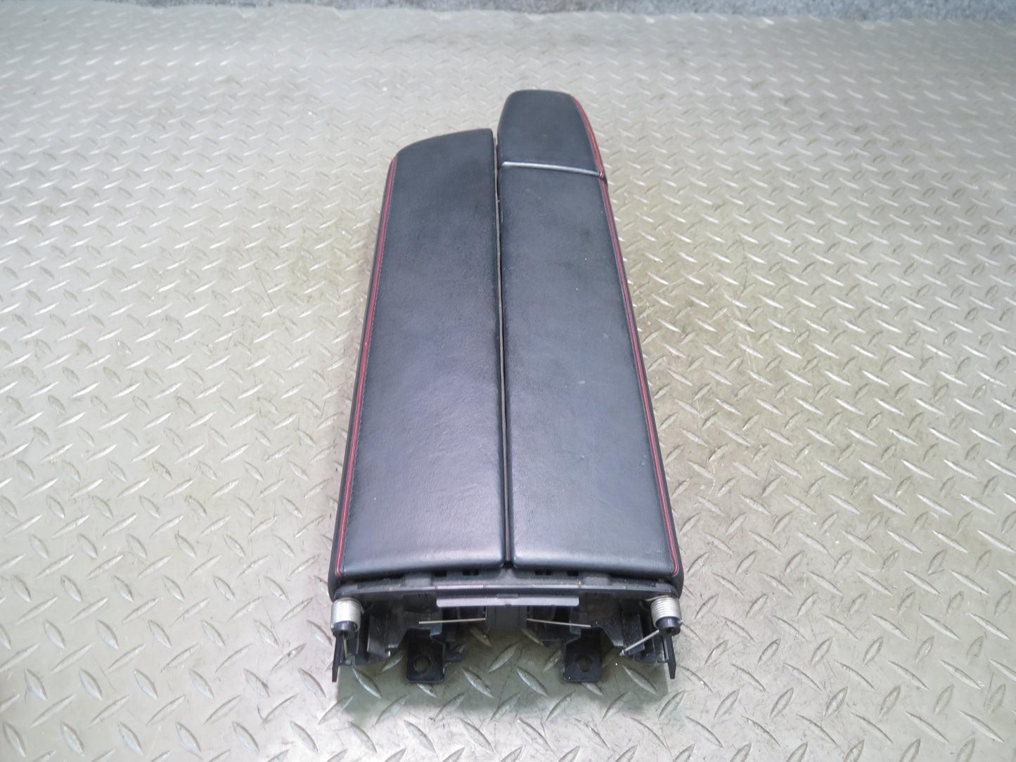 13-20 Mercedes R231 SL550 AMG Center Console Leather Armrest RED Stitching OEM