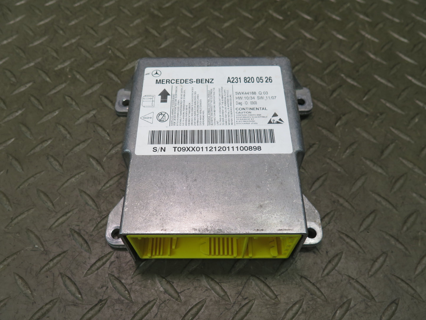 2013 MERCEDES R231 SL550 SRS AIRBAG CONTROL MODULE UNIT A2318200526 OEM