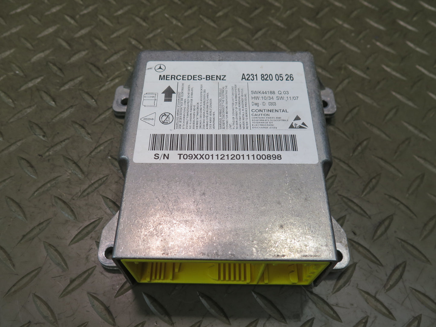 2013 MERCEDES R231 SL550 SRS AIRBAG CONTROL MODULE UNIT A2318200526 OEM