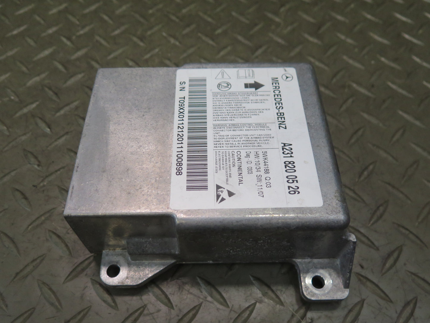 2013 MERCEDES R231 SL550 SRS AIRBAG CONTROL MODULE UNIT A2318200526 OEM