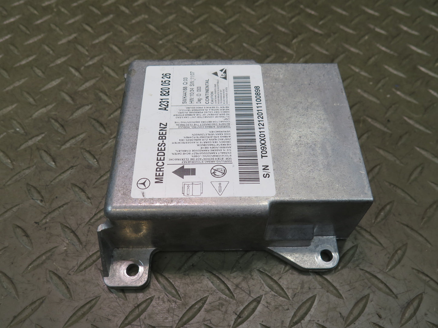 2013 MERCEDES R231 SL550 SRS AIRBAG CONTROL MODULE UNIT A2318200526 OEM