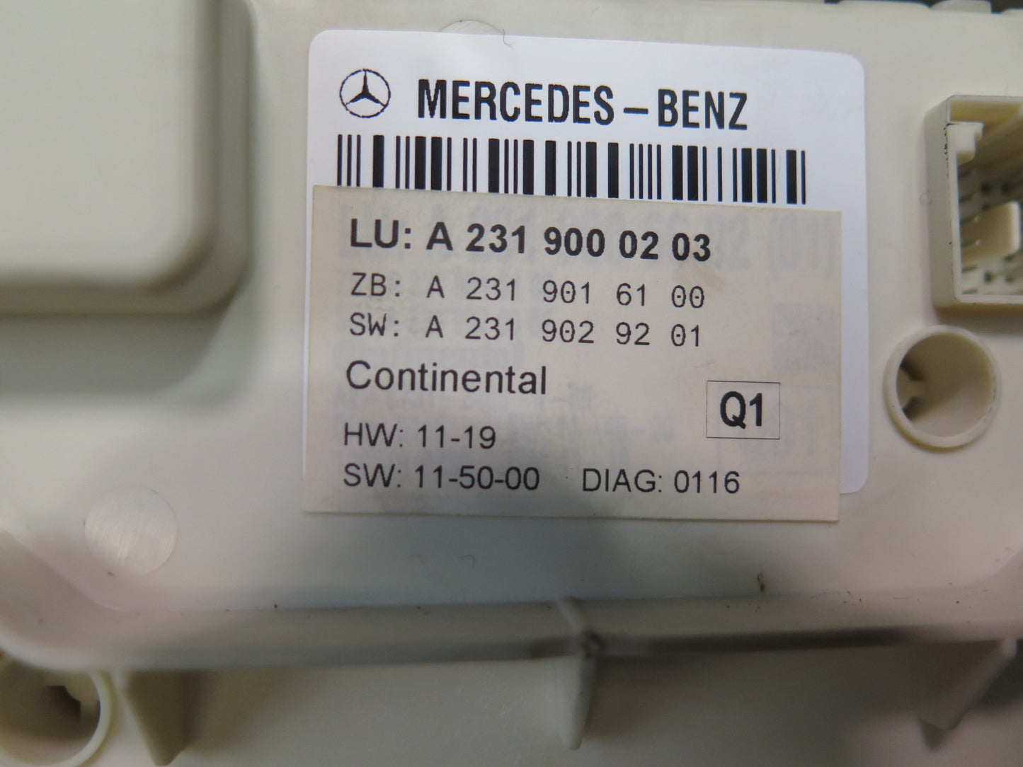 13-20 Mercedes R231 SL550 Convertible Roll Bar Control Module 2319000203 OEM