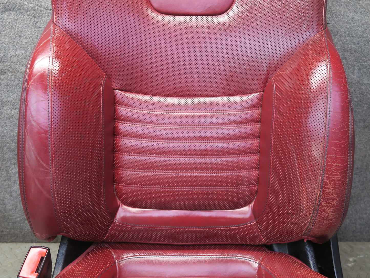 13-16 Mercedes R231 SL550 Front Left & Right Leather Dynamic Seat RED Set OEM