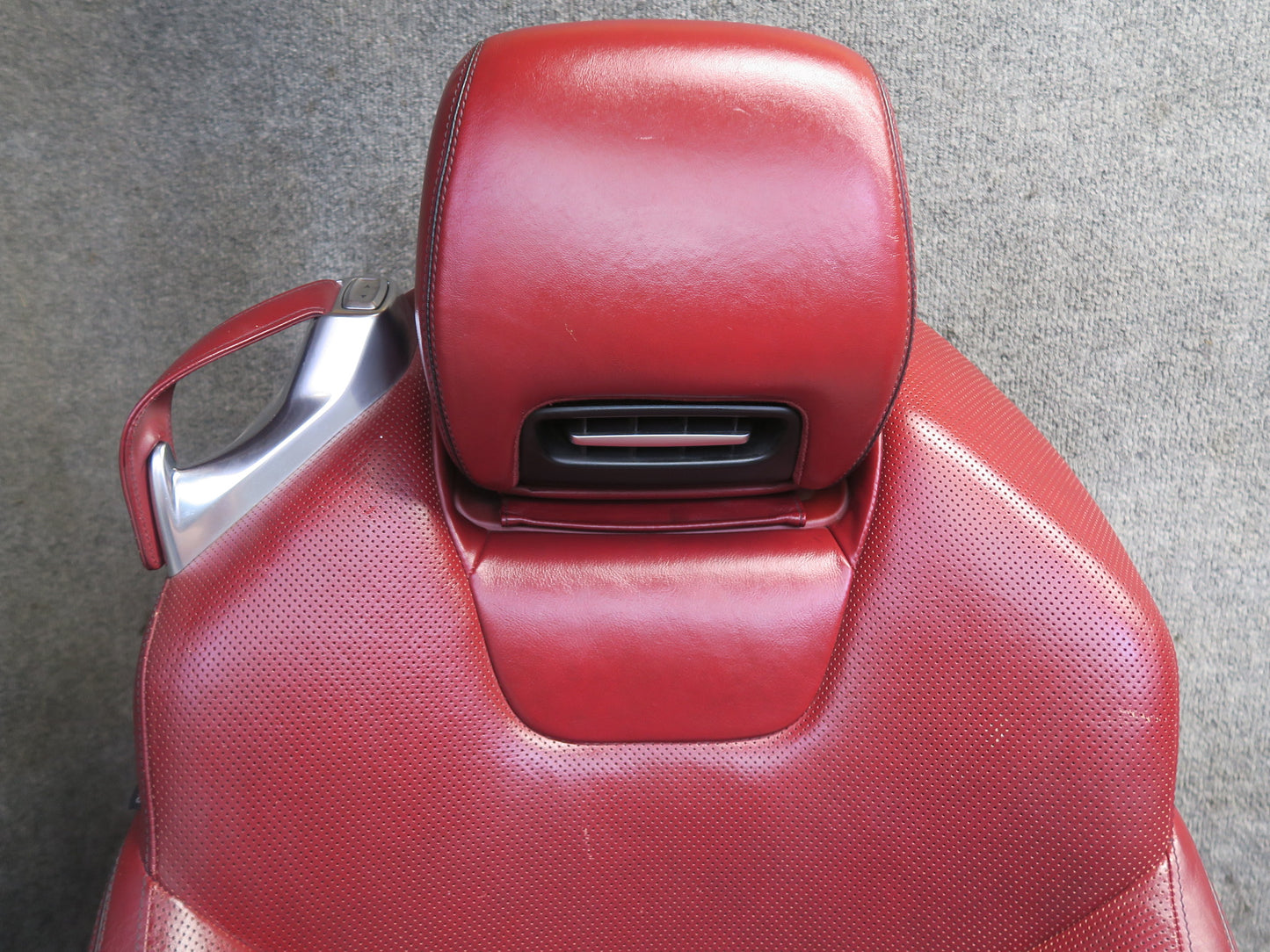 13-16 Mercedes R231 SL550 Front Left & Right Leather Dynamic Seat RED Set OEM