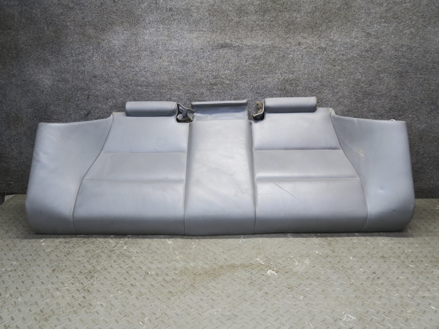 2001-2006 BMW E46 M3 Coupe Rear Seat Lower Leather Cushion Gray