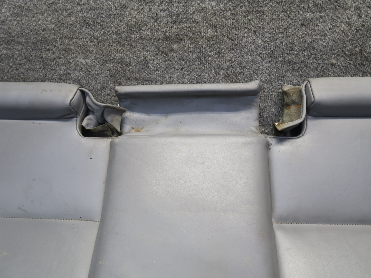 2001-2006 BMW E46 M3 Coupe Rear Seat Lower Leather Cushion Gray