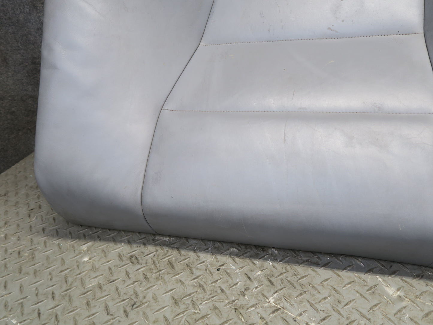 2001-2006 BMW E46 M3 Coupe Rear Seat Lower Leather Cushion Gray