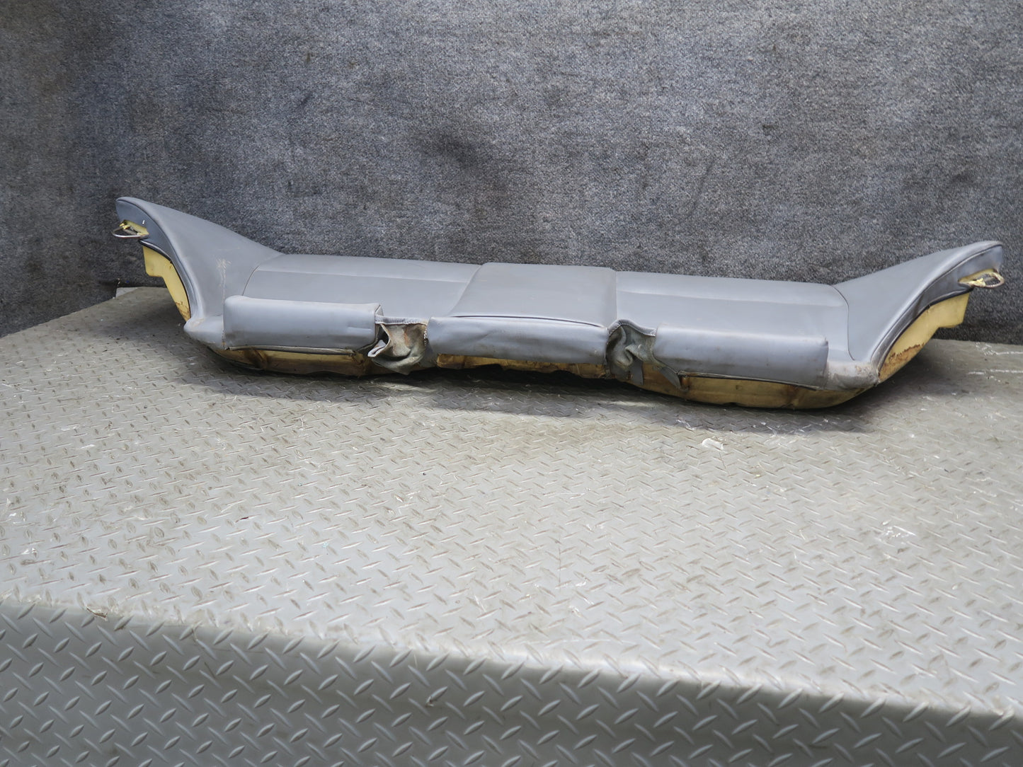2001-2006 BMW E46 M3 Coupe Rear Seat Lower Leather Cushion Gray