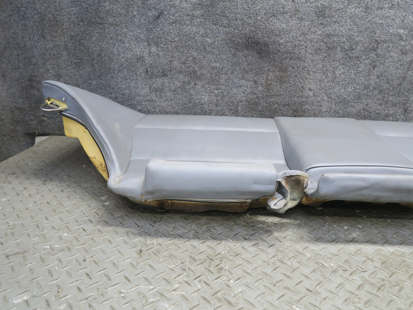 2001-2006 BMW E46 M3 Coupe Rear Seat Lower Leather Cushion Gray