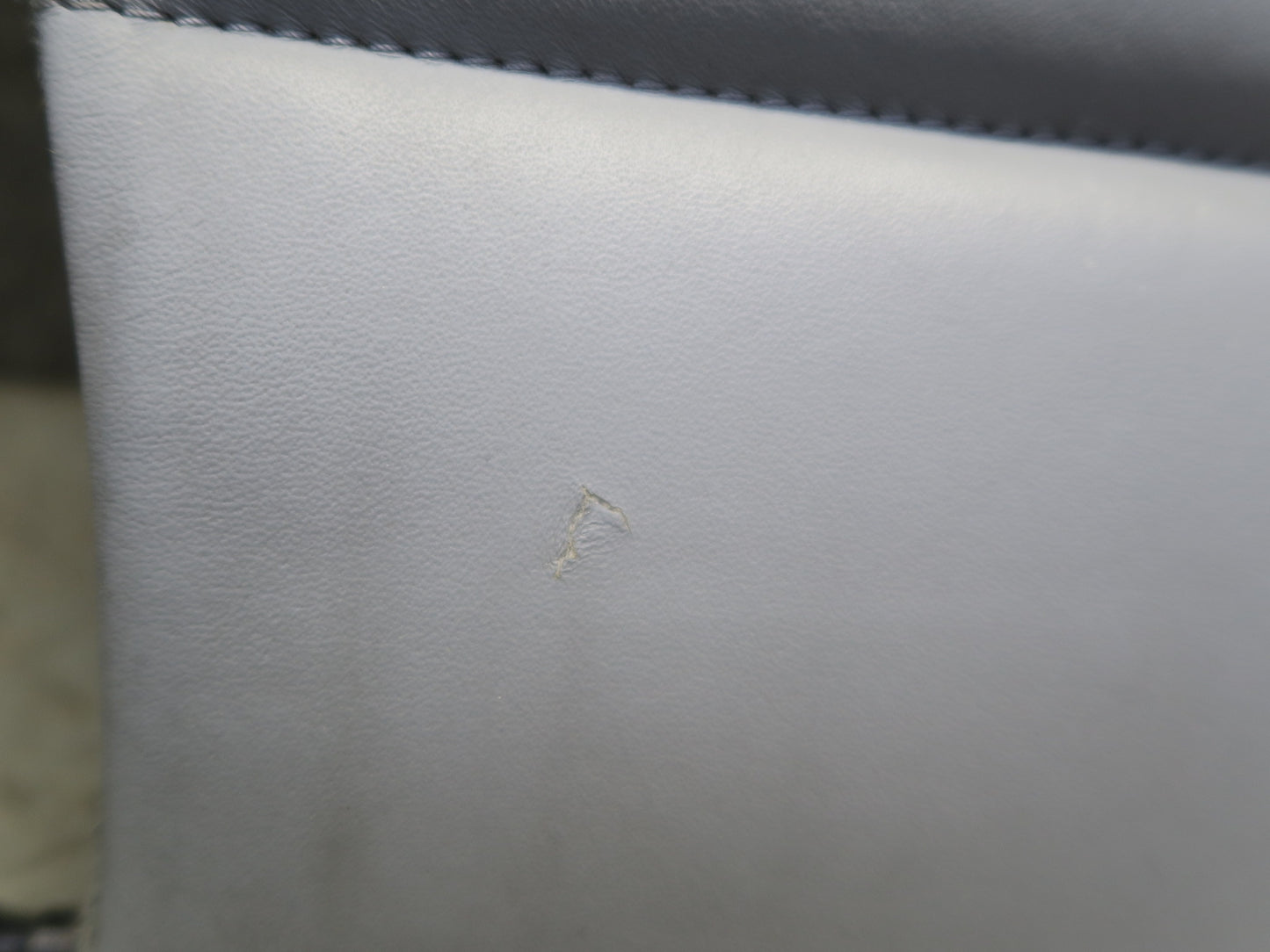 2001-2006 BMW E46 M3 Coupe Rear Right Seat Upper Backrest Leather Cushion Gray