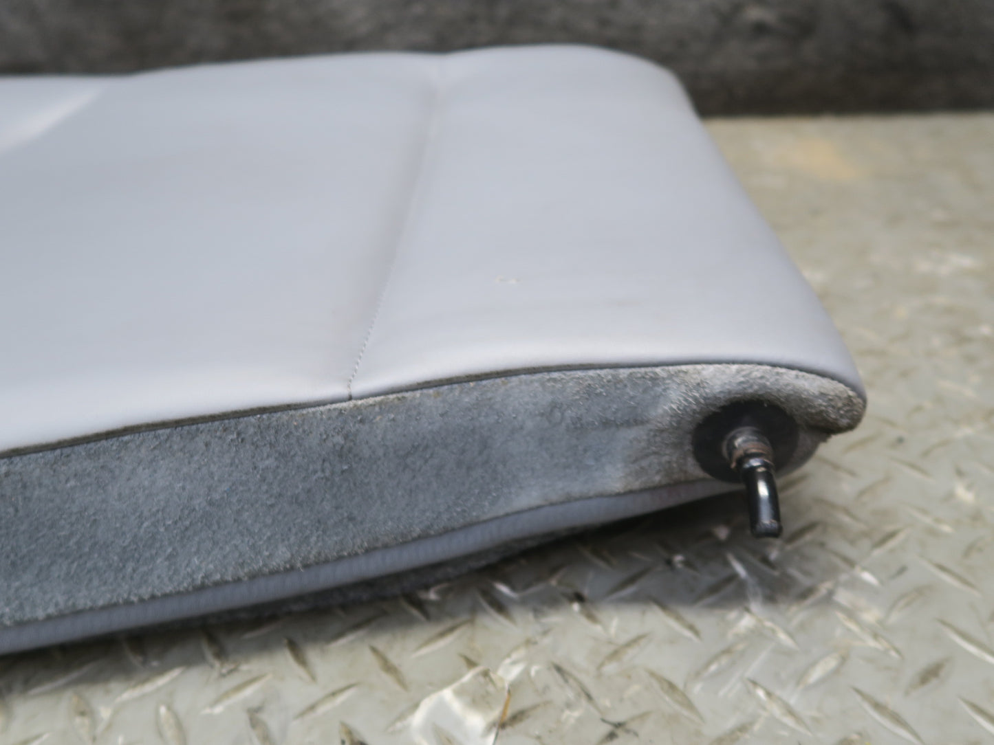 2001-2006 BMW E46 M3 Coupe Rear Right Seat Upper Backrest Leather Cushion Gray